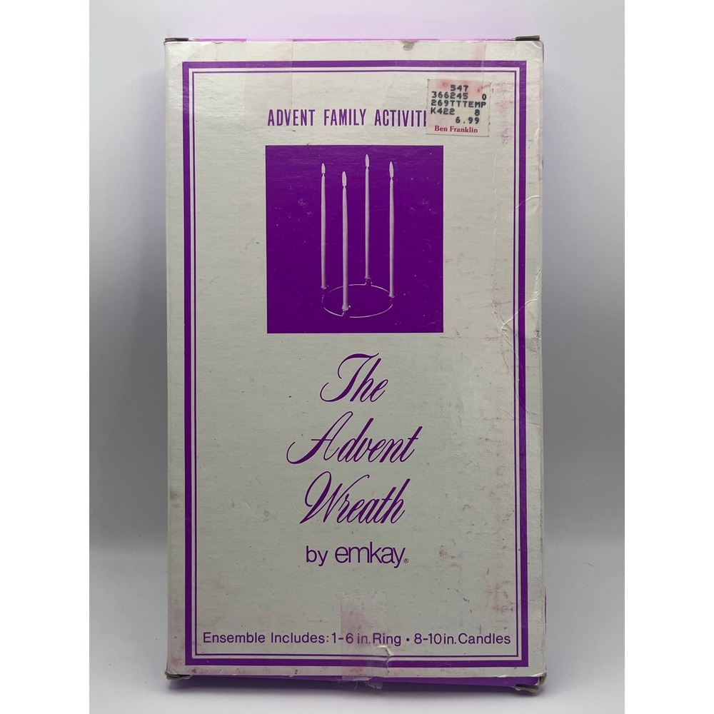 Emkay The Advent Wreath With 8 Candles Open Box New